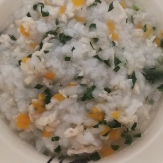 【離乳食中期】鶏のお粥